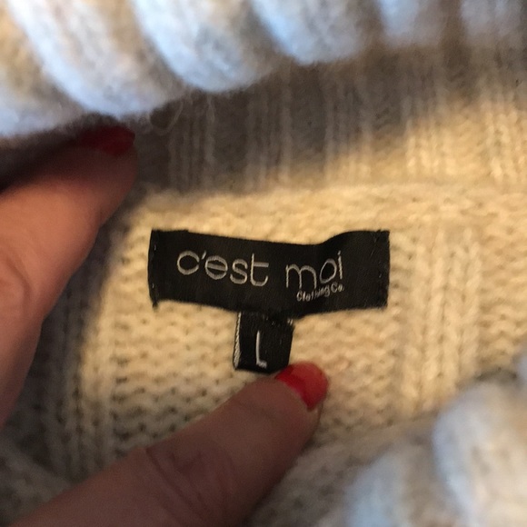 NWOT Cream sweater - Picture 4 of 4